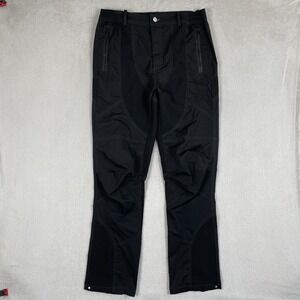 Far From What Pants Mens Medium Black  Slim Straight Button‎ Fly Zip Calf 29"
